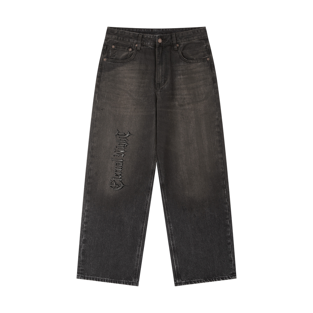 Vintage Wash Heavyweight Denim Jeans